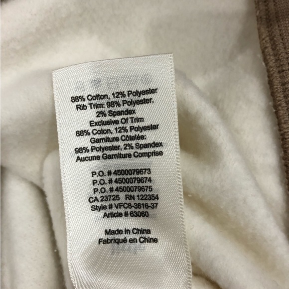 Aritzia Little Moon Amaranth Varsity Ivory Crewneck Sweater - Picture 4 of 4